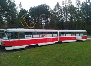 Tramvaj K2 - fólie na oknech Tramvaj K2 - fólie na oknech